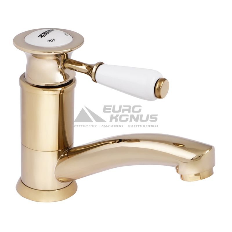 ZERIX Смеситель для умывальника однорычажный Z4517-4 Gold (ZX0545)