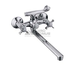 CRON Смеситель для ванны двухвентильный Zeus 140 керамика (CR0076)