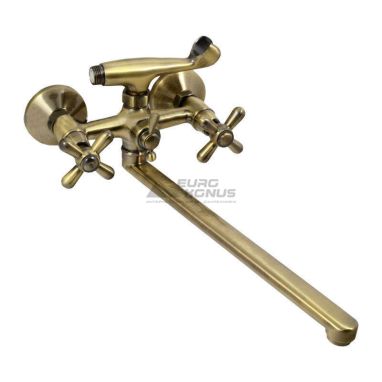 EURO PRODUCT Смеситель для ванны двухвентильный Dominox 143 Bronze (EP0004)