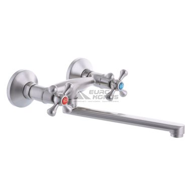EURO PRODUCT Смеситель для кухни двухвентильный Smes 361 Stainless Steel (EP0097)