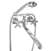 GLOBUS LUX Смеситель для ванны двухвентильный GB-DOMINOX-0316