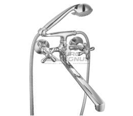 GLOBUS LUX Смеситель для ванны двухвентильный GB-DOMINOX-0316