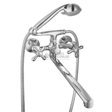 GLOBUS LUX Смеситель для ванны двухвентильный GB-DOMINOX-0316