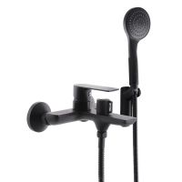 HAIBA Смеситель для ванны однорычажный Alex Euro 009 Black (HB3926)