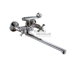 HAIBA Смеситель для ванны двухвентильный Zeus Euro 140 керамика (HB0420)