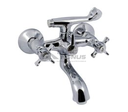 HAIBA Смеситель для ванны двухвентильный Zeus 142 керамика (HB0421)