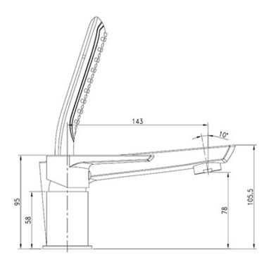 IMPRESE Смеситель для ванны однорычажный скрытого монтажа Breclav (85245W)