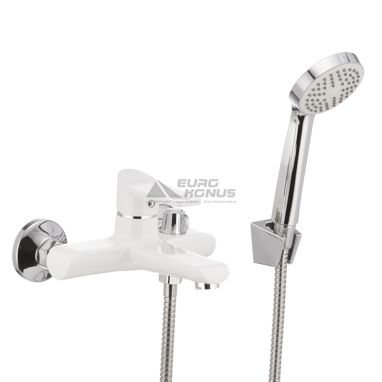 MIXXUS Смеситель для ванны однорычажный Dallas Euro 009 White (MX0029)