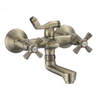 MIXXUS Смеситель для ванны двухвентильный Premium Retro Bronze-142 (MI1652)