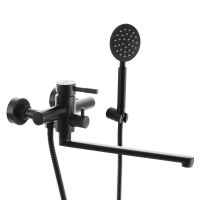 MIXXUS Смеситель для ванны однорычажный SUS Euro 006 Black (MI2806)