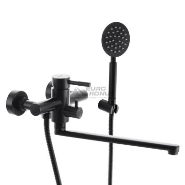 MIXXUS Смеситель для ванны однорычажный SUS Euro 006 Black (MI2806)