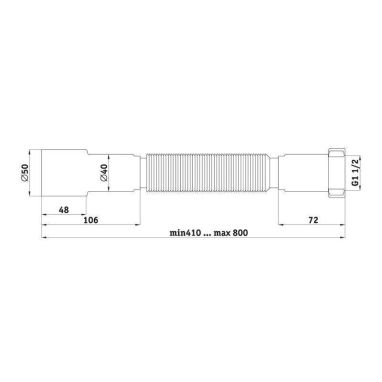 АНИ Пласт Труба гибкая 1 1/2" x 40/50 (K106EU)
