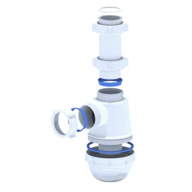 АНИ Пласт Сифон для кухонной мойки Грот 1 1/2" x 40 без выпуска (A0120EU)
