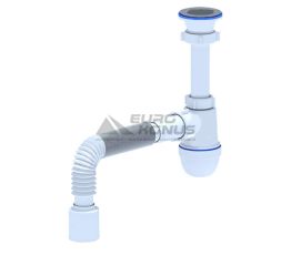 АНИ Пласт Сифон для умывальника 1 1/2" x 40 с гибкой трубкой 40/50 (C0110)