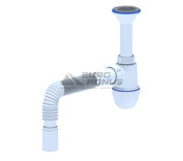 АНИ Пласт Сифон для умывальника 1 1/2" x 40 с гибкой трубкой 40/40 (C0505)