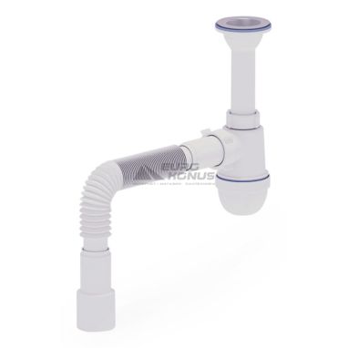 АНИ Пласт Сифон для умывальника 1 1/2" x 40 с гибкой трубкой 40/50 (C0515)