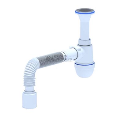 АНИ Пласт Сифон для умывальника 1 1/4" x 40 с гибкой трубкой 40/50 (C2010)