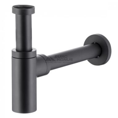 ARMATURA Сифон для умывальника металлический Цилиндр Black 600-003-81