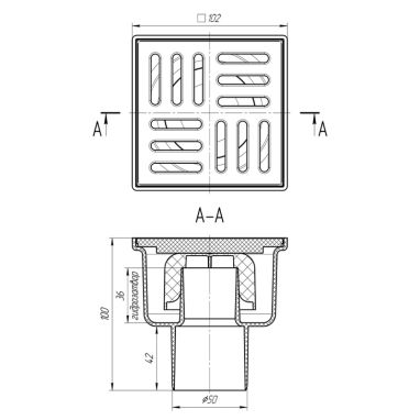 АНИ Пласт Трап вертикальный нерегулируемый Ø50 (TA5204EU)