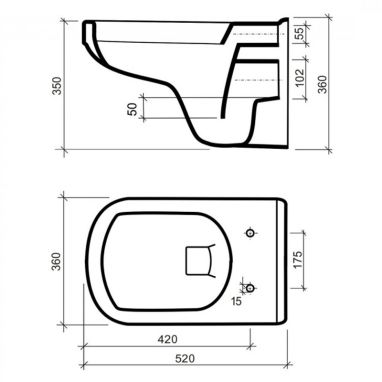 ARMATURA Унитаз подвесной Mero 3012021-00-176B1-PP