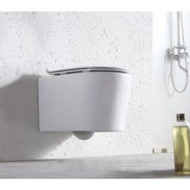 DUSEL Унитаз подвесной c крышкой и сиденьем Slim Soft-close Arez (DWHT10210230R)