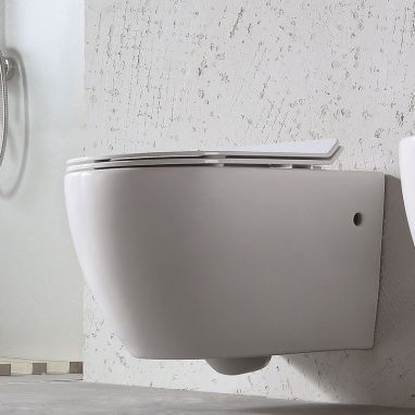 DUSEL Унитаз подвесной c крышкой и сиденьем Slim Soft-close Belisi (DWHT10200930R)