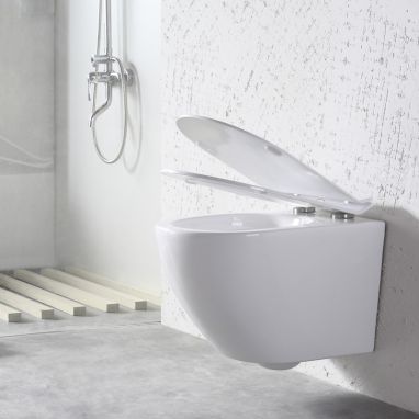 DUSEL Унитаз подвесной c крышкой и сиденьем Slim Soft-close Levita (DWHT10201130R)