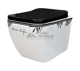 DUSEL Унітаз підвісний с кришкою і сидінням Slim Soft-close Cubis Chic Style DWHT10201030CS