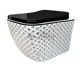 DUSEL Унітаз підвісний с кришкою і сидінням Slim Soft-close Cubis Lv Style DWHT10201030LVS