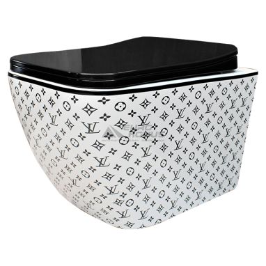 DUSEL Унитаз подвесной c крышкой и сиденьем Slim Soft-close Cubis Lv Style DWHT10201030LVS