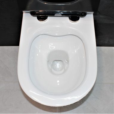 DUSEL Унитаз подвесной c крышкой и сиденьем Slim Soft-close Levita Marble DWHT10201130MS