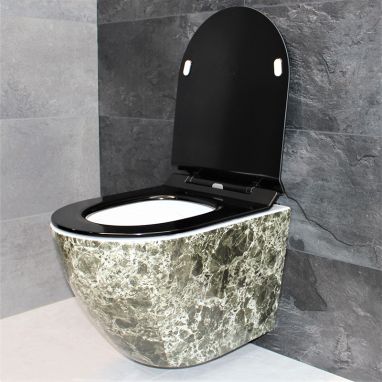 DUSEL Унитаз подвесной c крышкой и сиденьем Slim Soft-close Levita Marble DWHT10201130MS