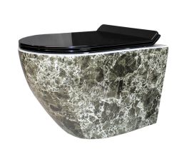 DUSEL Унітаз підвісний с кришкою і сидінням Slim Soft-close Levita Marble DWHT10201130MS