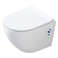 DUSEL Унитаз подвесной c функцией биде, крышкой и сиденьем Slim Soft-close Levita Mix DWHT10201130М