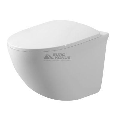 DUSEL Унитаз подвесной c крышкой и сиденьем Soft-close Sentia (DWHT10201630R)