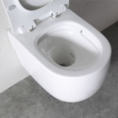 DUSEL Унитаз подвесной c крышкой и сиденьем Slim Soft-close Vortex (DWHT10201230R)