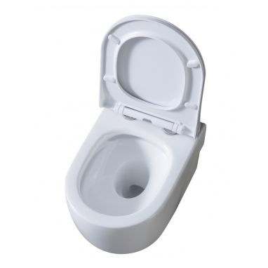 DUSEL Унитаз подвесной c крышкой и сиденьем Slim Soft-close Vortex (DWHT10201230R)