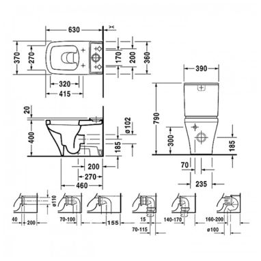 DURAVIT Унитаз (чаша) DuraStyle (2155090000)