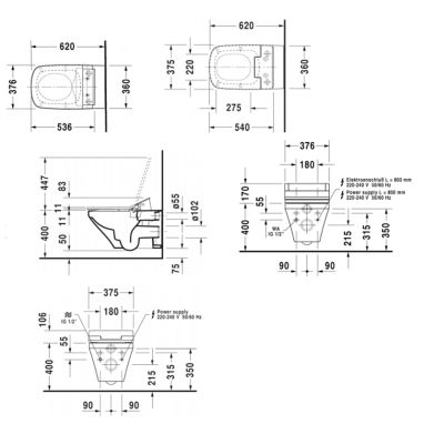 DURAVIT Унитаз подвесной DuraStyle (2542590000)