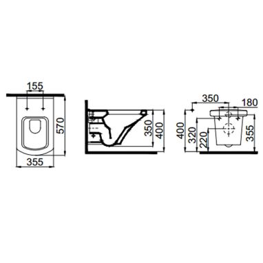 IDEVIT Унитаз подвесной с сиденьем Soft Close Vega SETK2804-0606-001-1-10000