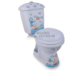 IDEVIT Унитаз-компакт с сиденьем Puf Afacan SETK0504-2106-001-0-1171