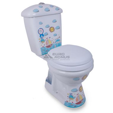 IDEVIT Унитаз-компакт с сиденьем Puf Afacan SETK0504-2106-001-0-1171