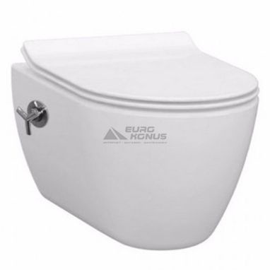 IDEVIT Унитаз подвесной с сиденьем, функцией биде и вентилем US SC Alfa SETK3104-2617-001-1-6000