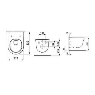 LAUFEN Унитаз подвесной The New Classic (H8208510000001)