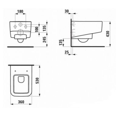 LAUFEN Унитаз подвесной PRO S (H8209620000001)