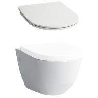 LAUFEN Унитаз подвесной с сидением Slim soft-close Pro Rimless (H8209660000001+H8989660000001R)