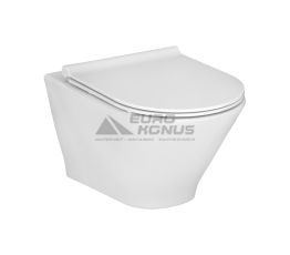 ROCA Унитаз подвесной с сидением GAP Round Rimless (A34H0N8000)