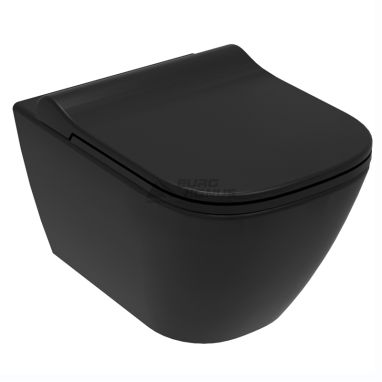 VOLLE Унитаз подвесной с сидением Slim slow-closing Solo (13-55-111Black)