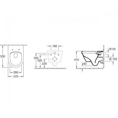 VILLEROY&BOCH Унітаз підвісний з сидінням soft-close Architectura (5684RS01)
