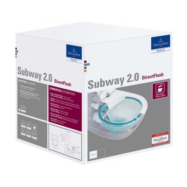 VILLEROY&BOCH Унитаз подвесной с сиденьем soft-close Subway 2.0 (5614R2R1)